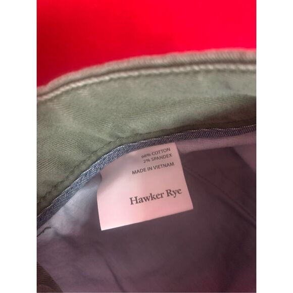 Hawker Rye Men's Essential Wash Chino Shorts Olive Green Size 33 x 7 - Picture 5 of 7